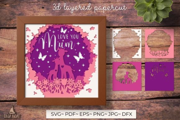 3D SVG Mum Card for Mother’s Day: A Design Asset That Delivers Heartfelt Branding