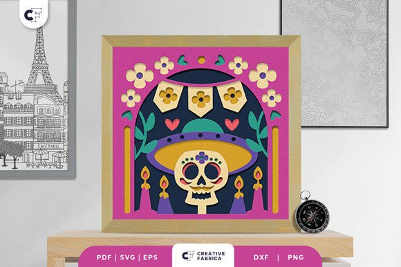 Calavera Day of the Dead 3D Shadow Box Review