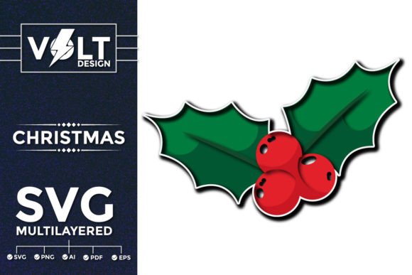 Christmas Leaf 3D SVG: A Festive Graphic Design Asset for Crafters
