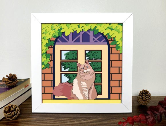 Cute Cat Shadow Box 3D Embroidery Design Review