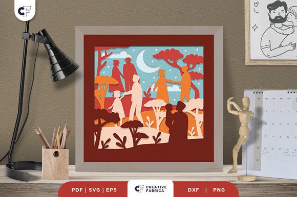 Father and Daughters Life 3D Shadow Box Review