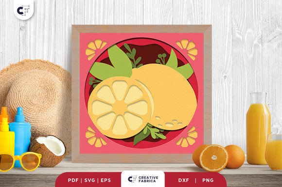Fresh Lemon 3D SVG for a Summer Design Boost