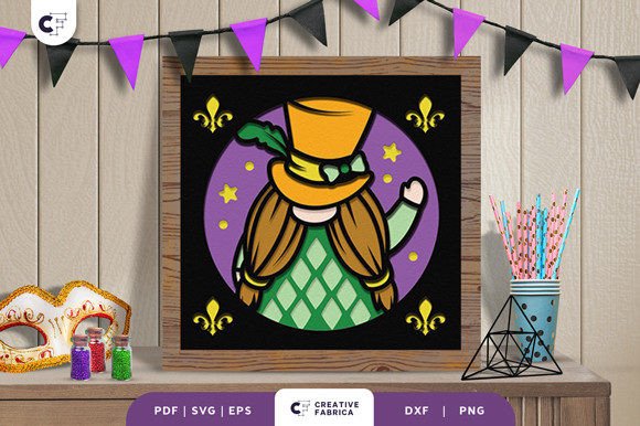 Gnome Mardi Gras 3D SVG Design Review for Real-World Projects