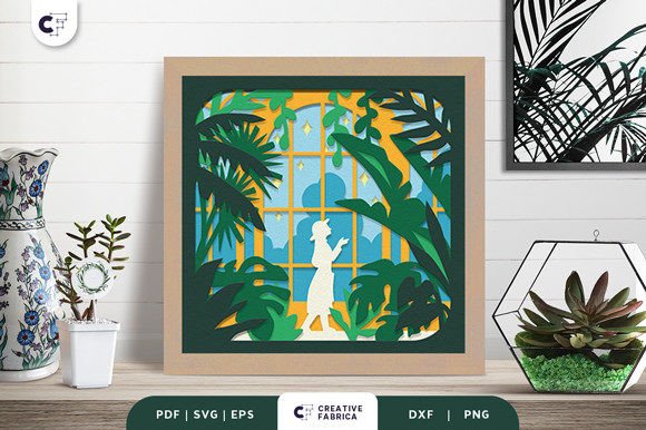 Greenhouse 3D Shadow Box Paper Cut SVG Review