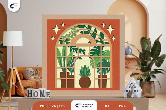 House Full of Plant 3D SVG Ornament Design Review