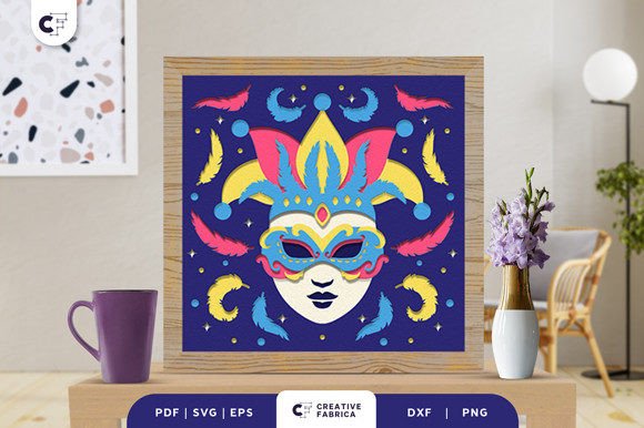 Mardi Gras Carnival 3D Paper Cutting SVG Review
