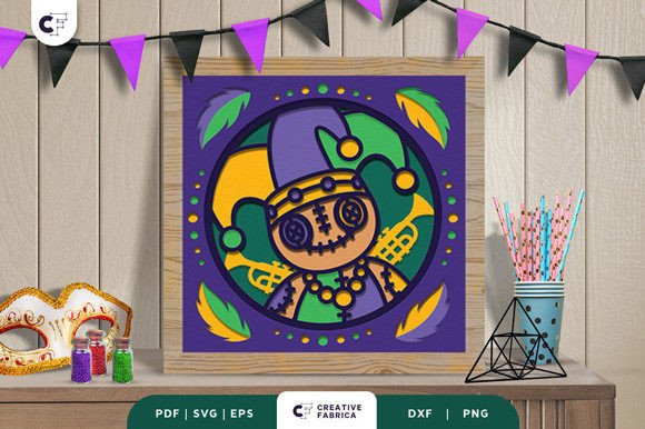 Mardi Gras Voodoo Doll 3D SVG Review for Real-World Design Projects