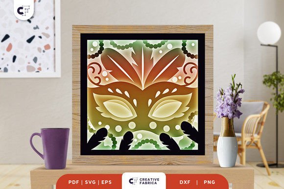 Shrove Tuesday Mardi Gras 3D Lightbox: A Designer’s Review