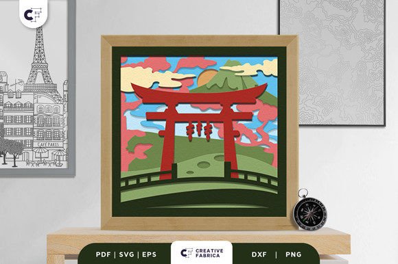 Torii Gate Landscape 3D Layered Papercut Review